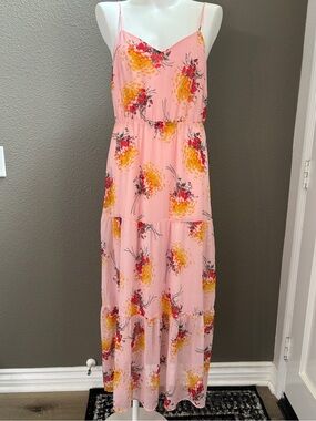 J. Crew Pink Floral Maxi summer Dress